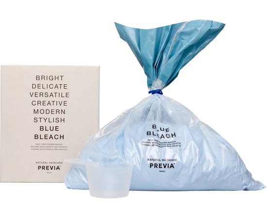 Осветляющая пудра голубая беспылевая Previa Blue Bleach Bright Delicate, 500 g