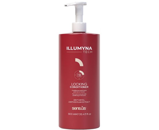 Технічний підкислюючий кондиціонер Sensus Illumyna Tech Locking Conditioner, 900 ml, фото 