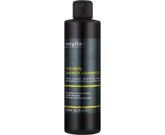 Шампунь для мужчин тонизирующий Sergilac The Men Energy Shampoo, 250 ml