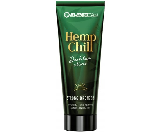 Сильний бронзер з маслом манго та олією конопель SuperTan Hemp Chill, 200 ml, фото 