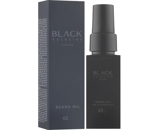 Зволожуюча олія для бороди та догляду за шкірою після гоління id Hair Black Xcls Beard Oil, 30 ml, фото 