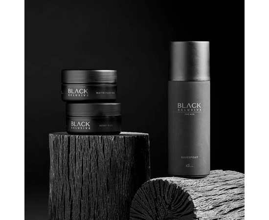 Матовий волоконний віск для стайлінгу id Hair Black Xcls Matte Fiber Wax, 100 ml, фото _ab__is.image_number.default