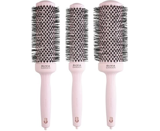 Брашинг Olivia Garden Expert Blowout Speed Wavy Bristles Pastel Pink, фото 