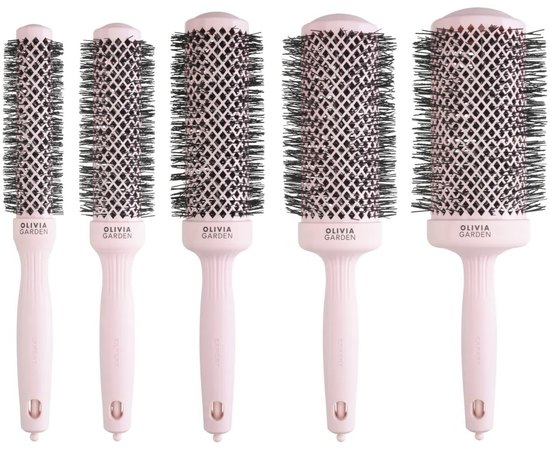 Брашинг Olivia Garden Expert Blowout Speed Wavy Bristles Pastel Pink, изображение 2 Брашинг Olivia Garden Expert Blowout Speed Wavy Bristles Pastel Pink, изображение 2