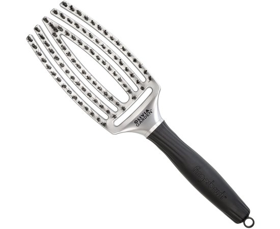 Щетка для укладки Olivia Garden Finger Brush Trinity Silver OGID1690