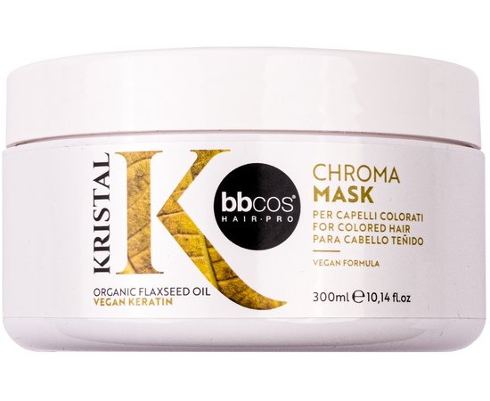 Маска для фарбованого волосся BBcos Kristal Chroma Mask, фото 