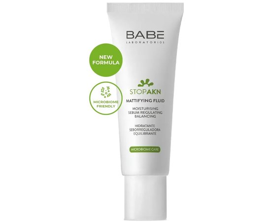 Матирующий увлажняющий флюид Babe Laboratorios Stop AKN Matitifying Fluid, 50 ml