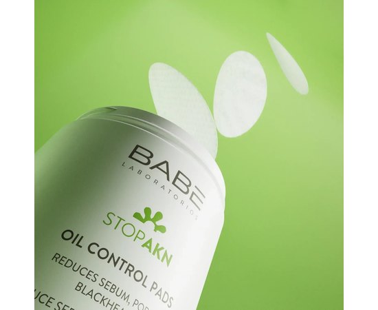 Тонизирующие диски-пады Babe Laboratorios Stop AKN Oil Control Pads, 60 шт, изображение 2 Тонизирующие диски-пады Babe Laboratorios Stop AKN Oil Control Pads, 60 шт, изображение 2