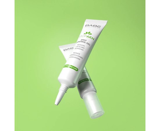Интенсивный гель против акне локального применения Babe Laboratorios Stop AKN Spot Control Gel, 10 ml, изображение 3 Интенсивный гель против акне локального применения Babe Laboratorios Stop AKN Spot Control Gel, 10 ml, изображение 3