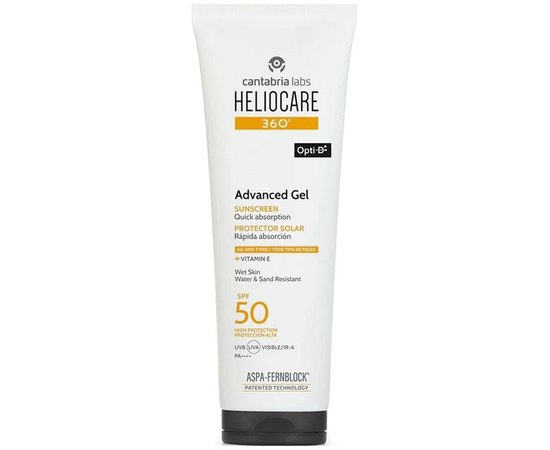 Солнцезащитный антиоксидантный гель для тела Cantabria Heliocare 360 Advanced Gel SPF50, 250 ml