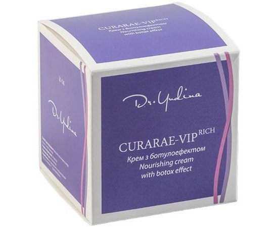 Dr.Yudina Крем з ботулоефектом живильний захисний "Curarae VIP - rich", 50 мл, фото 