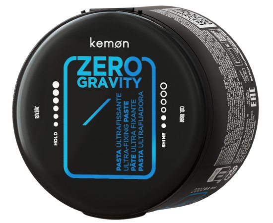 Моделирующая паста экстрасильной фиксации Kemon Hairstyle Zero Gravity, 100 ml