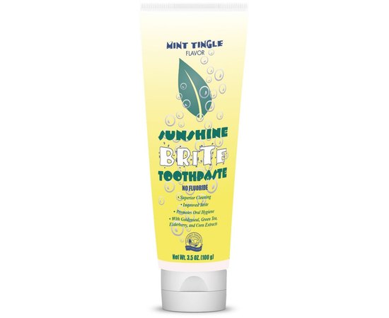 Зубная паста с экстрактом листьев зеленого чая NSP Sunshine Brite with green tea leaf extract, 100 g