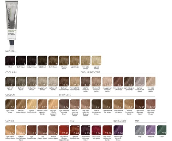 Перманентная краска без аммиака Revlon Professional Color Sublime Vegan, 75 ml, изображение 3