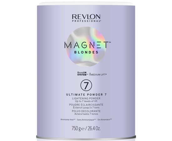 Безаммиачная осветляющая пудра уровень 7 Revlon Professional Magnet Blondes 7 Powder, 750 g