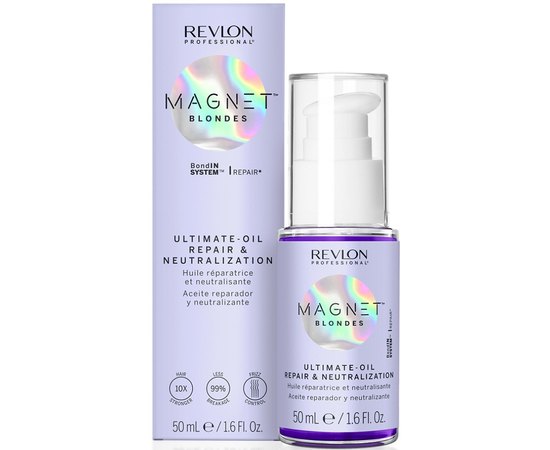 Олія для відновлення для блонду Revlon Professional Magnet Ultimate Oil, 50 ml, фото _ab__is.image_number.default Олія для відновлення для блонду Revlon Professional Magnet Ultimate Oil, 50 ml, фото _ab__is.image_number.default