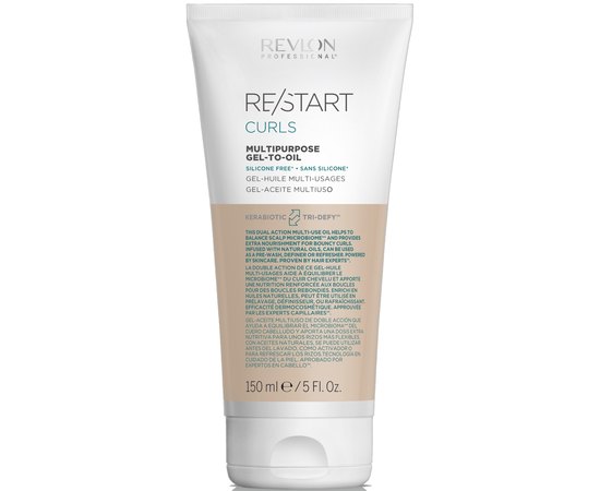 Масло для вьющихся волос Revlon Professional Restart Curls Multipp Gel To Oil, 150 ml