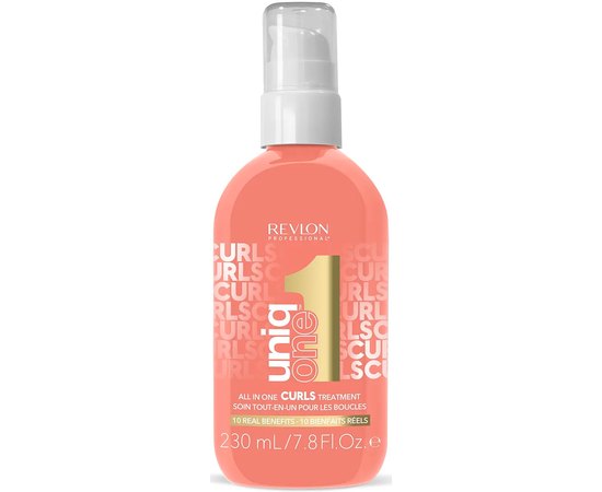 Спрей-догляд для кучерявого волосся Revlon Professional Uniq One Hair Treatment Curls, 230 ml, фото 