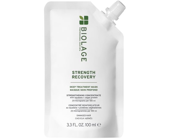 Маска глубокого действия для поврежденных волос Biolage Strenght Recovery Deep Treatment Mask, 100 ml