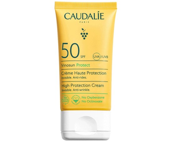 Крем сонцезахисний Caudalie Vinosun High Protection Cream SPF50, 50 ml, фото 