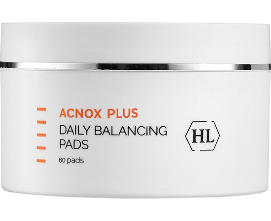 Балансуючі спонжі для проблемної шкіри обличчя Holy Land Acnox Plus Daily Balancing Pads, 60 pcs, фото 