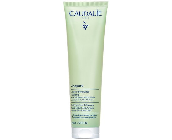 Очищающее желе для умывания Caudalie Vinopure Purifying Gel Cleanser, изображение 2 Очищающее желе для умывания Caudalie Vinopure Purifying Gel Cleanser, изображение 2