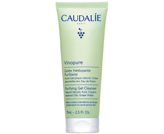 Очищающее желе для умывания Caudalie Vinopure Purifying Gel Cleanser