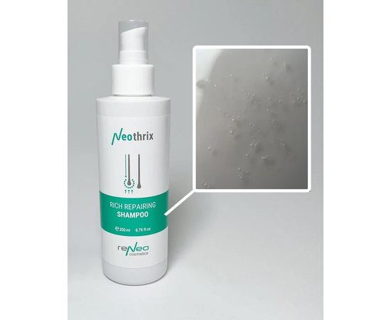 Комплексный восстанавливающий шампунь Derma Series Neothrix Rich Repairing Shampoo, 200 ml, изображение 3