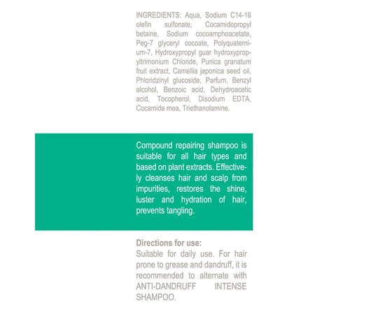 Комплексный восстанавливающий шампунь Derma Series Neothrix Rich Repairing Shampoo, 200 ml, изображение 2