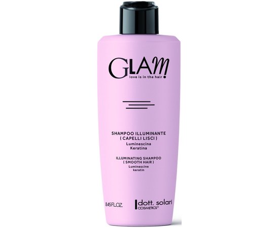 Розгладжуючий шампунь із ефектом блиску Dott. Solari Glam Smooth Hair Illuminating Shampoo, фото 