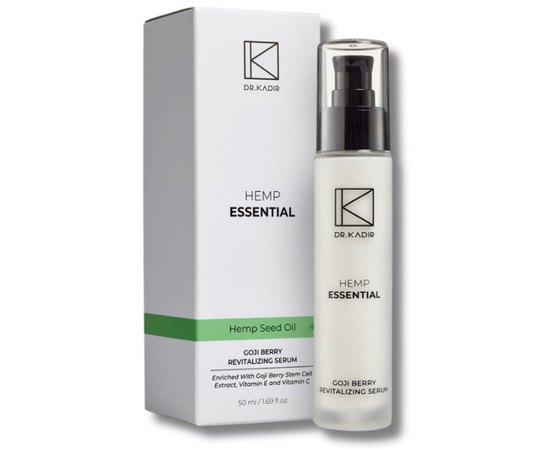 Восстанавливающая сыворотка с ягодами годжи Dr. Kadir Hemp Goji Revitalizing Serum, 50 ml, изображение 2