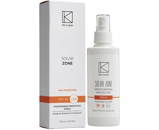 Dr. Kadir Solar Zone Moisturizing Protective Spray SPF30 Зволожуючий захисний спрей, 125 мл, фото _ab__is.image_number.default