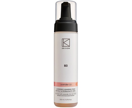 Очищаюча пінка з лавандою для проблемної шкіри Dr. Kadir B3 Lavender Cleansing Foam For Problematic Skin, 200 ml, фото 