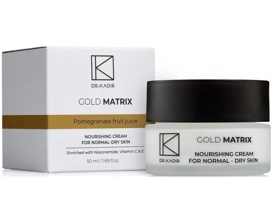 Питательный крем для нормальной и сухой кожи Dr. Kadir Gold Matrix Nourishing Cream For Normal/Dry Skin, 50 ml, изображение 2