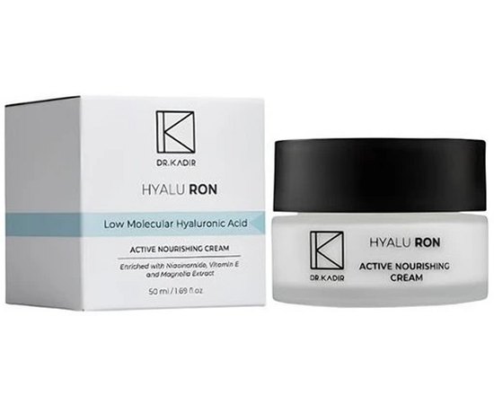 Dr. Kadir Hyalu-Ron Low Molecular Hyaluronic Nourishing Cream Активний живильний крем з низкомолекулярною гіалуроновою кислотою, 50 мл, фото _ab__is.image_number.default