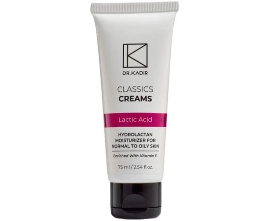 Увлажняющий крем для нормальной жирной кожи Dr. Kadir Hydrolactan Moisturizer For Normal-Oily Skin, 75 ml