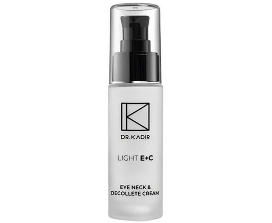 Dr. Kadir Light E + C Eye Neck & Decolte Cream Крем для області навколо очей і шиї c вітамінами, 30 мл, фото 