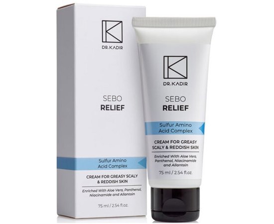 Себорельеф крем для жирной кожи Dr. Kadir Sebo-relief cream, 75 ml, изображение 2