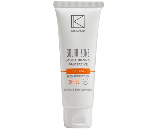 Dr. Kadir Solar Zone Moisturizing Protective Cream SPF30 Зволожуючий захисний крем, 75 мл, фото 