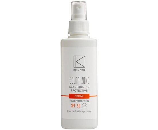 Спрей увлажняющий защитный SPF50 Dr. Kadir Solar Zone Moisturizing Protective Spray, 125 ml
