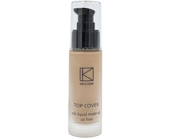Dr. Kadir Top Cover Silk Liquid Make Up Шовковиста рідка основа під макіяж, 30 мл, фото 