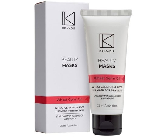 Маска с маслом Зародышей пшеницы и Шиповника для сухой кожи Dr. Kadir Wheat Germ Oil And Rose Hip Mask For Dry Skin, 75 ml, изображение 2