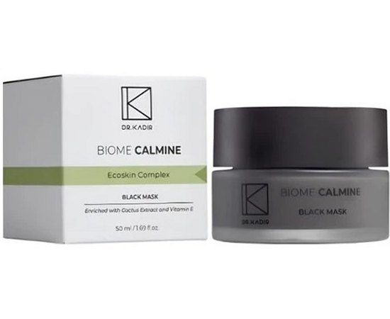 Черная маска Dr. Kadir Biome-Calmine Black Mask, 50 ml, изображение 2