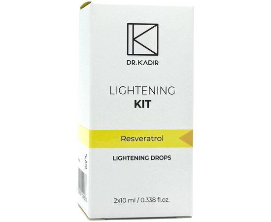 Капли Ресвератрол для восстановления кожи Dr. Kadir Exclusive Restore Skin Revitalizing Resveratrol Drops, 2x10 ml