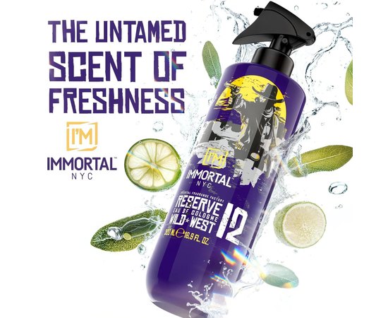 Одеколон после бритья Immortal NYC Barber Reserve Wild West, 500 ml, изображение 2
