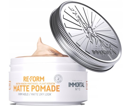 Помада для укладки волос матовая Immortal Vegan Re Form Matte Pomade, 150 ml, изображение 2