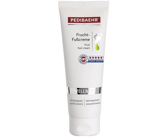PediBaehr Frucht-Fubcreme Фруктовий крем для ніг з маслом манго і персиковим маслом, фото 