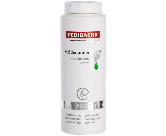 Дезодорант-пудра для ніг PediBaehr Fußdeopuder, 100 g, фото 