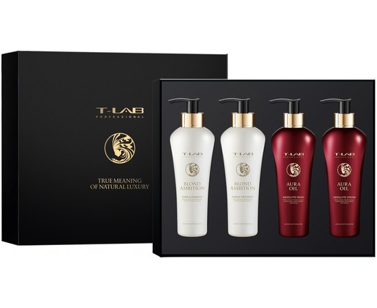 Подарочный набор T-Lab Professional Aura Oil Blond Ambition Love Set