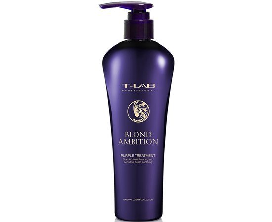 Фиолетовый кондиционер для коррекции цвета и питания T-Lab Professional Blond Ambition Purple Treatment, 300 ml